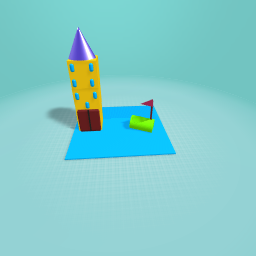 A hotel in the water