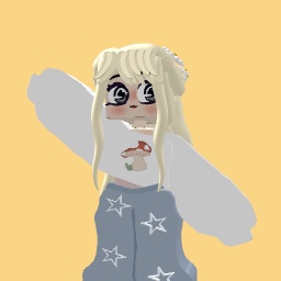 Cute Y2K Girl Mushroom Star Jeans