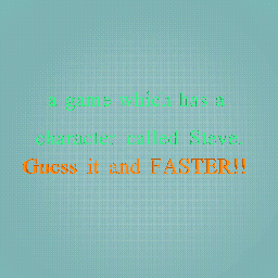 Guess This Game Contest 2 and FASTER BE THE ONE WHO ANSWER FIRST ND GETS 50 TOKENS!