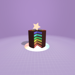 Chocolate rainbow cake