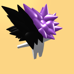 Purple and black hair