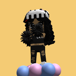 The all black cheerleader