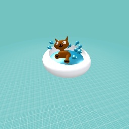 Cat in a pool