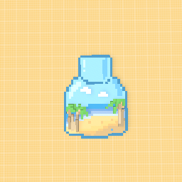 Bottle of the sea pixel art