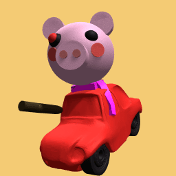 Dady pigs car