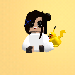 picachu with a girl