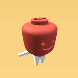 Red lego head