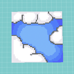 Pixel art of clouds