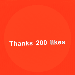 Thanks 200 likes