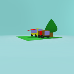 Caravan with a camping