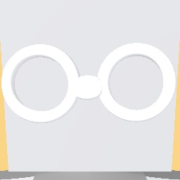 Thic white glasses! - cute:3 -