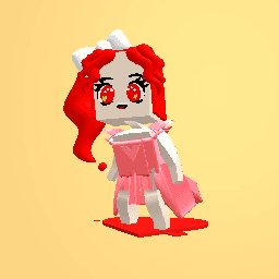 Red princess girl 