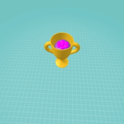 Trophy with sakuru inside it