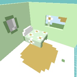 Very simple pixel bedroom