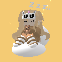 Sleeping girl on chair