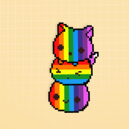 Rainbow Mochi Cats