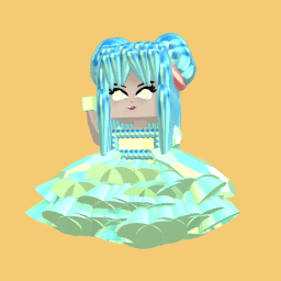 Made by Elspell - pretty turquiose girl -