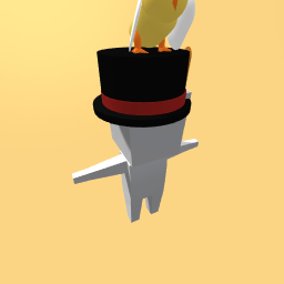 Top Hat with Red Stripe