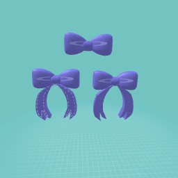 Purple bows!