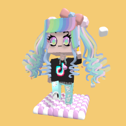 Tic tok rainbow girl