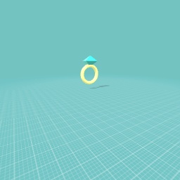 Golden diamond ring