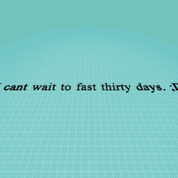 This week am fasting