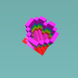 Rainbow Loveheart Dropper