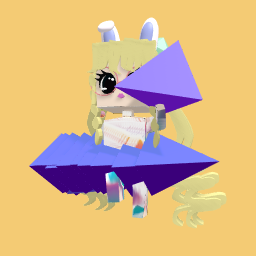 Triangle bunny girl