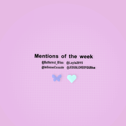 Week 2 Mentions Of The Week