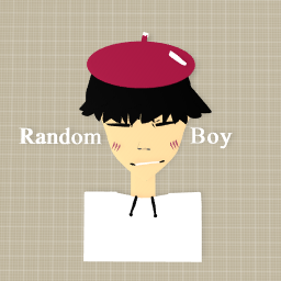 Boy with french hat on!!- who wants to give him eyes?!
