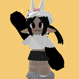 cute little bunny school girl<3!!