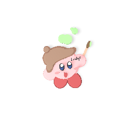 Kirby as an artist!