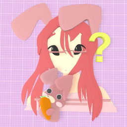 Wise bunny as human!♪( ´▽｀)