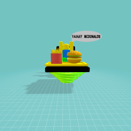 floating table at mcdonalds