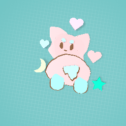Cute pink corgi