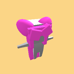 Pink long hair with cat ear