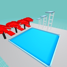 At the pool
