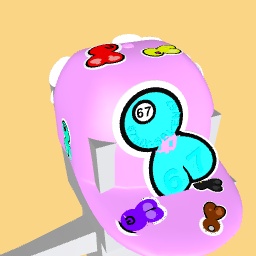 A boring pink cap with cute loaf stickers :)