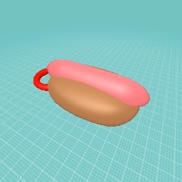 Hot dog with tag