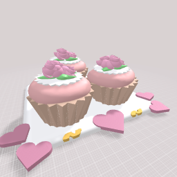 ~Strawberry rose cupcakes~