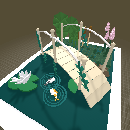 Pond diorama