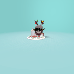 Meh eating mah food by Wittle-Bear...