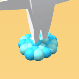 Pretty fluffy pastel blue cloud