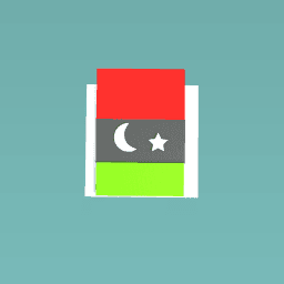 The flag of libya