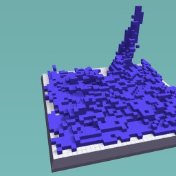 Minecraft waterfall