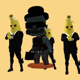 Armed Business Man With Guards