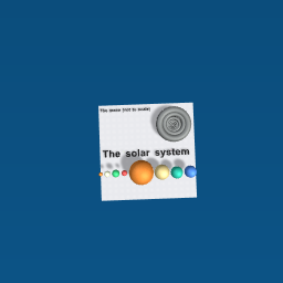 The solar system and a moon