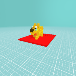 Dog riding a magic carpet