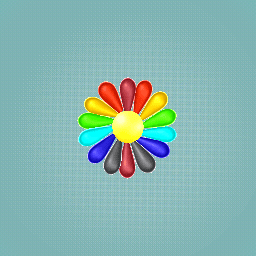 symmetric colourful flower