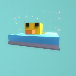 Ducky in the moonwater